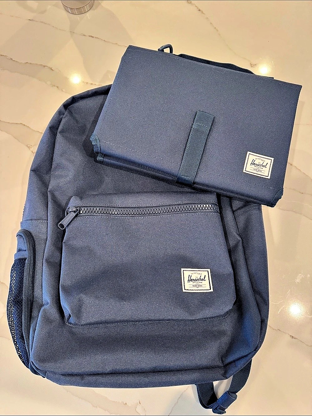 Herschel Diaper Backpack in Blue & Red
